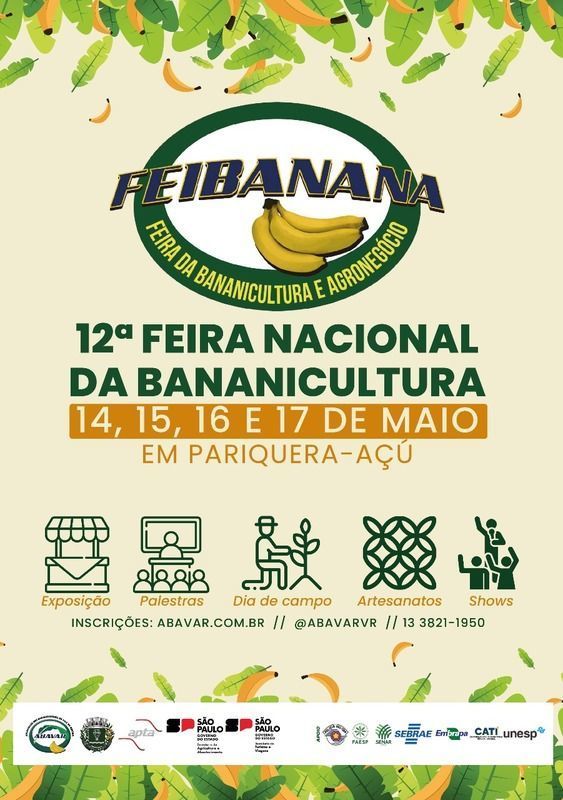 12 Feibanana com data marcada para maio em Pariquera-A/SP